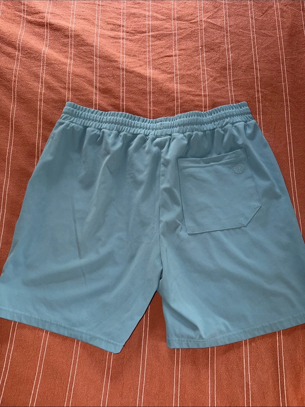Light Blue Men’s Athletic Shorts with Drawstring Waist